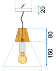 Lampa sufitowa SCANDI C APP062-1CP Szara
