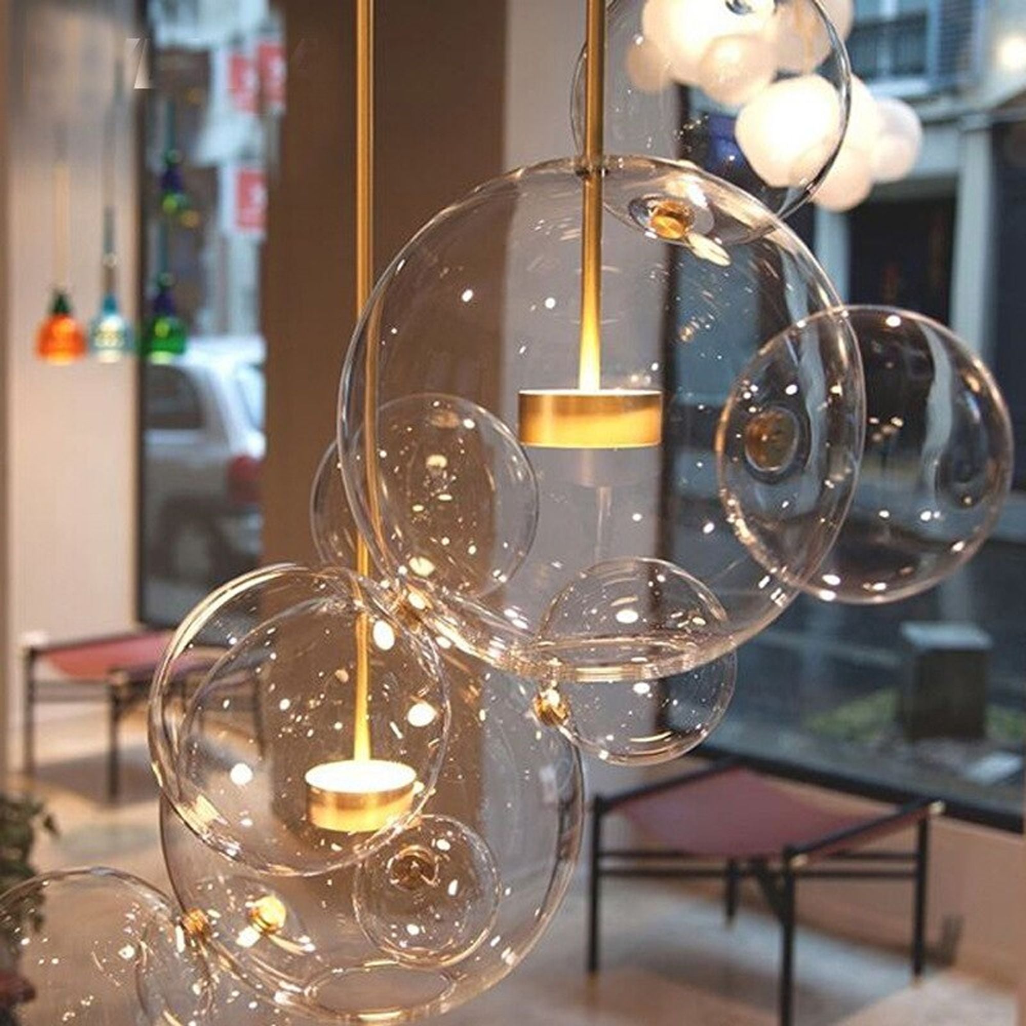 Lampa Sufitowa Wisząca Szklane Kule App650-cp 3
