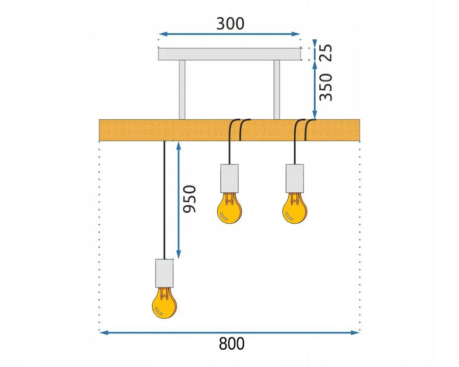 LAMPA SUFITOWA WISZĄCA BOHO LINE APP973-3CP