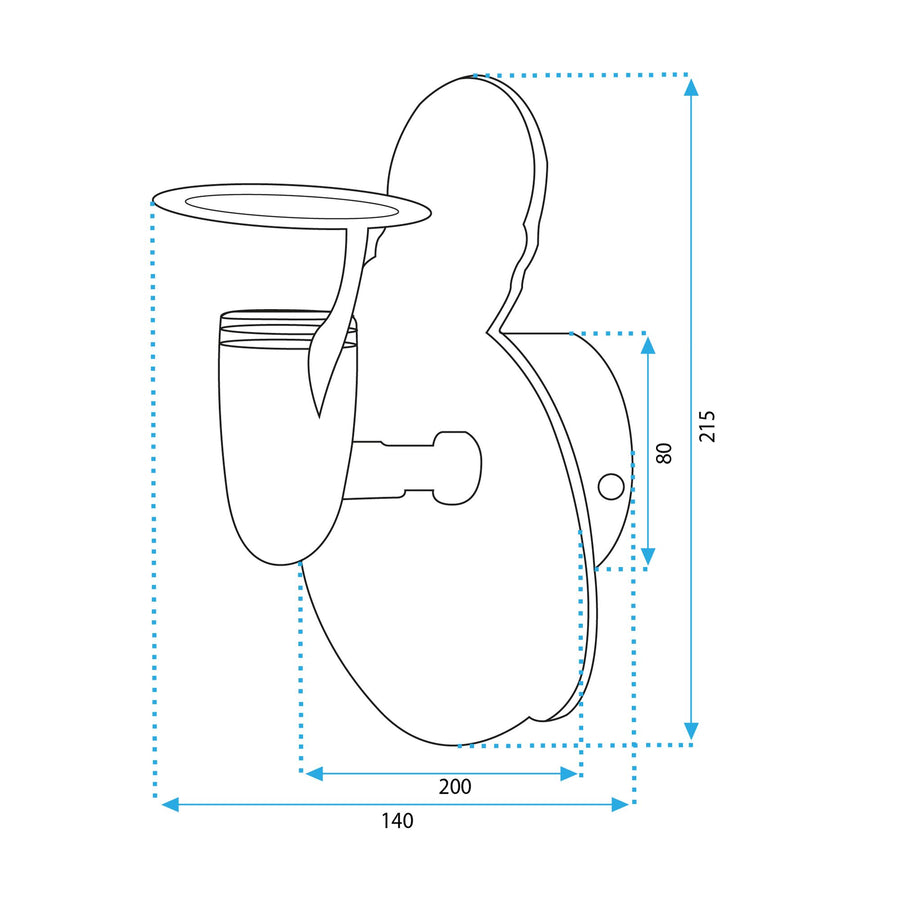 LAMPA ŚCIENNA KINKIET ŻÓŁTY PIRAT 4717