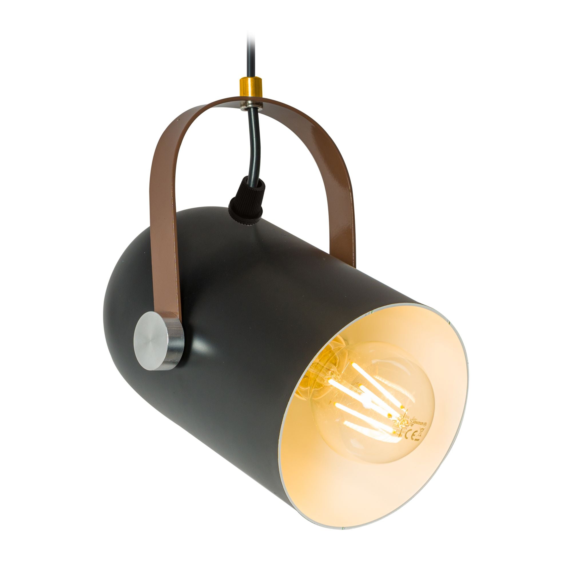 Lampa Sufitowa App305-1cp Czarna