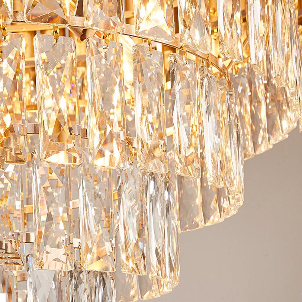 Lampa Wisząca z Kryształami 312359 ZŁOTA