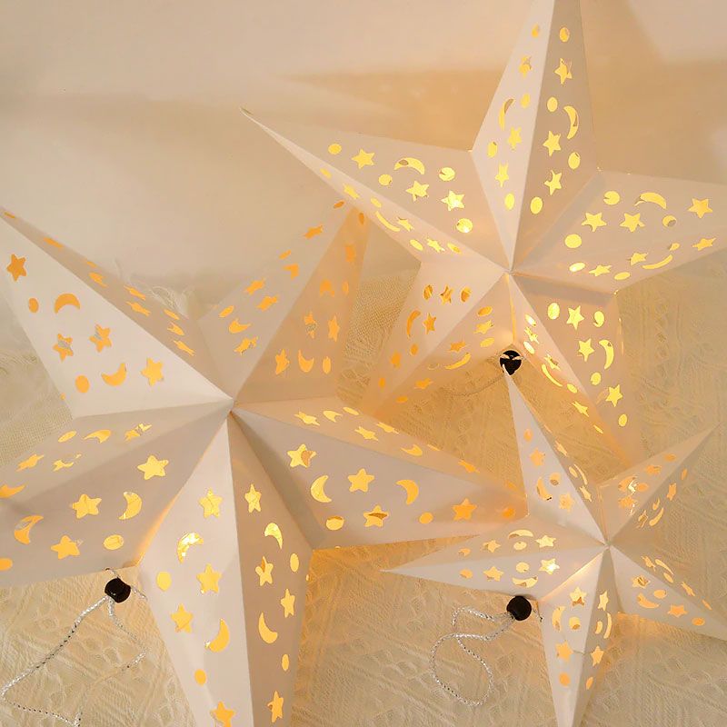 Papierowa gwiazda podświetlana LED SY-003 45cm