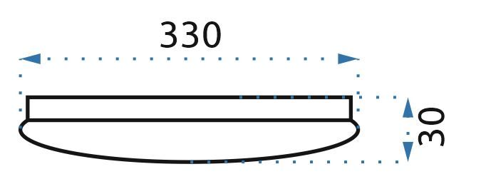 Lampa Plafon 33cm Okrągła Sufitowa 18W APP756-1C Biała