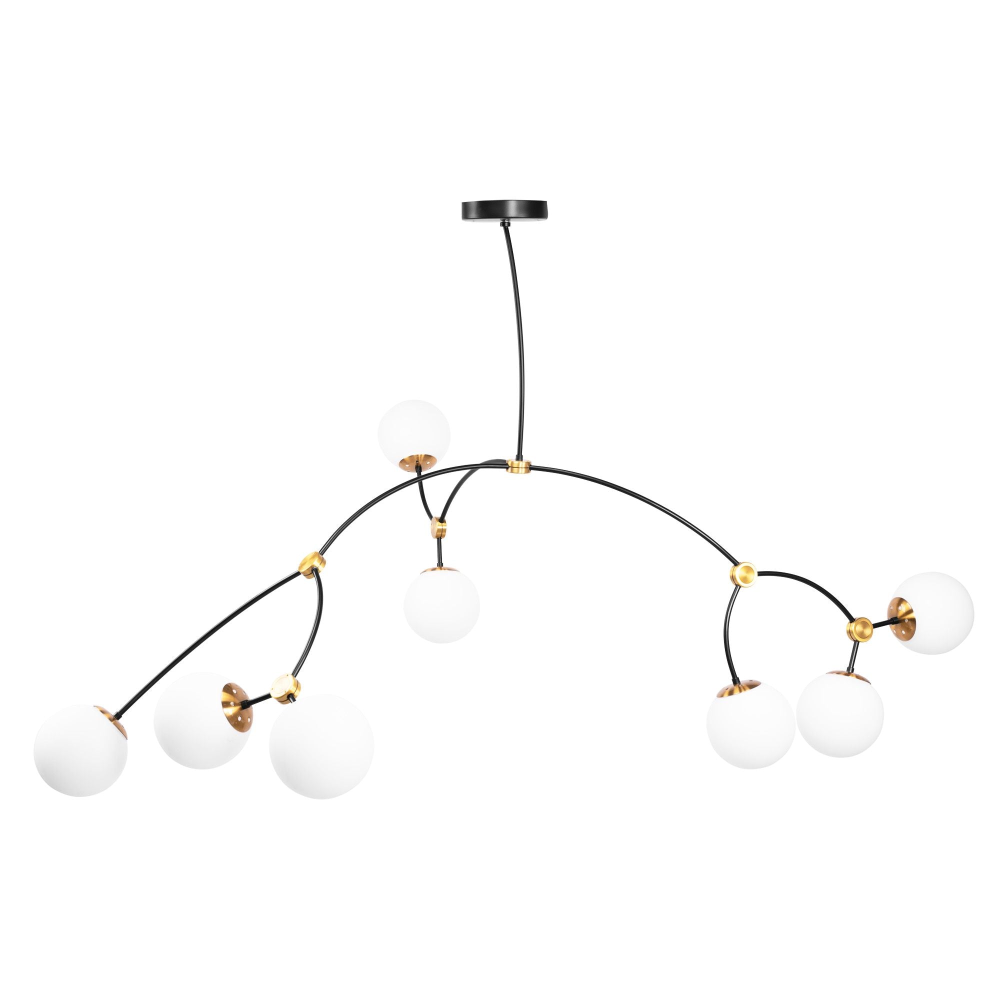 Lampa Wisząca Sufitowa Czarny Mat APP1673-8CP 1