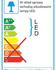 Lampa łazienkowa listwa chrom stal LED 18W 100cm Sumo Candellux 21-53275
