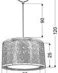 Lampa sufitowa wisząca candellux madras 31-92727 e27 biały