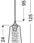 Lampa sufitowa wisząca candellux manila 31-51240 e27 bezbarwny