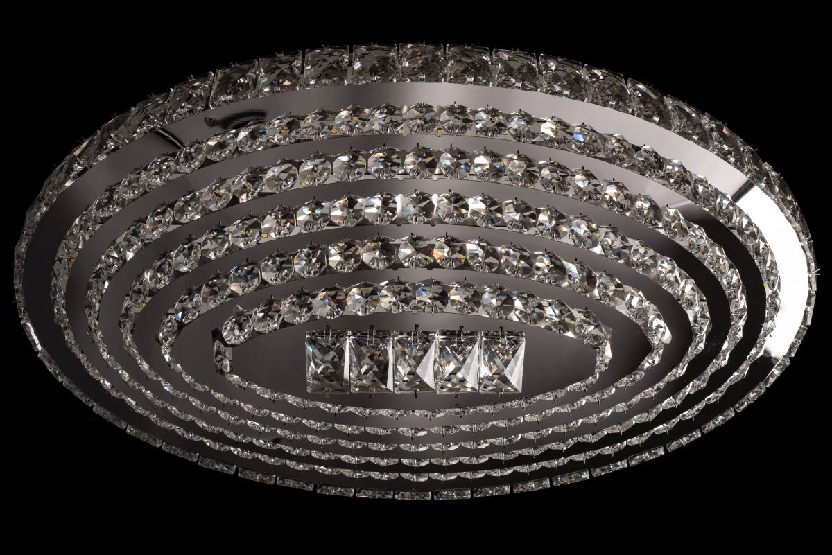 Kryształowa Lampa Sufitowa Owalna LED APP775-1CP