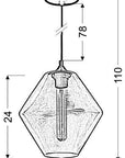 Lampa sufitowa wisząca candellux bremen 31-36353 e27 klosz zielony + żarówka