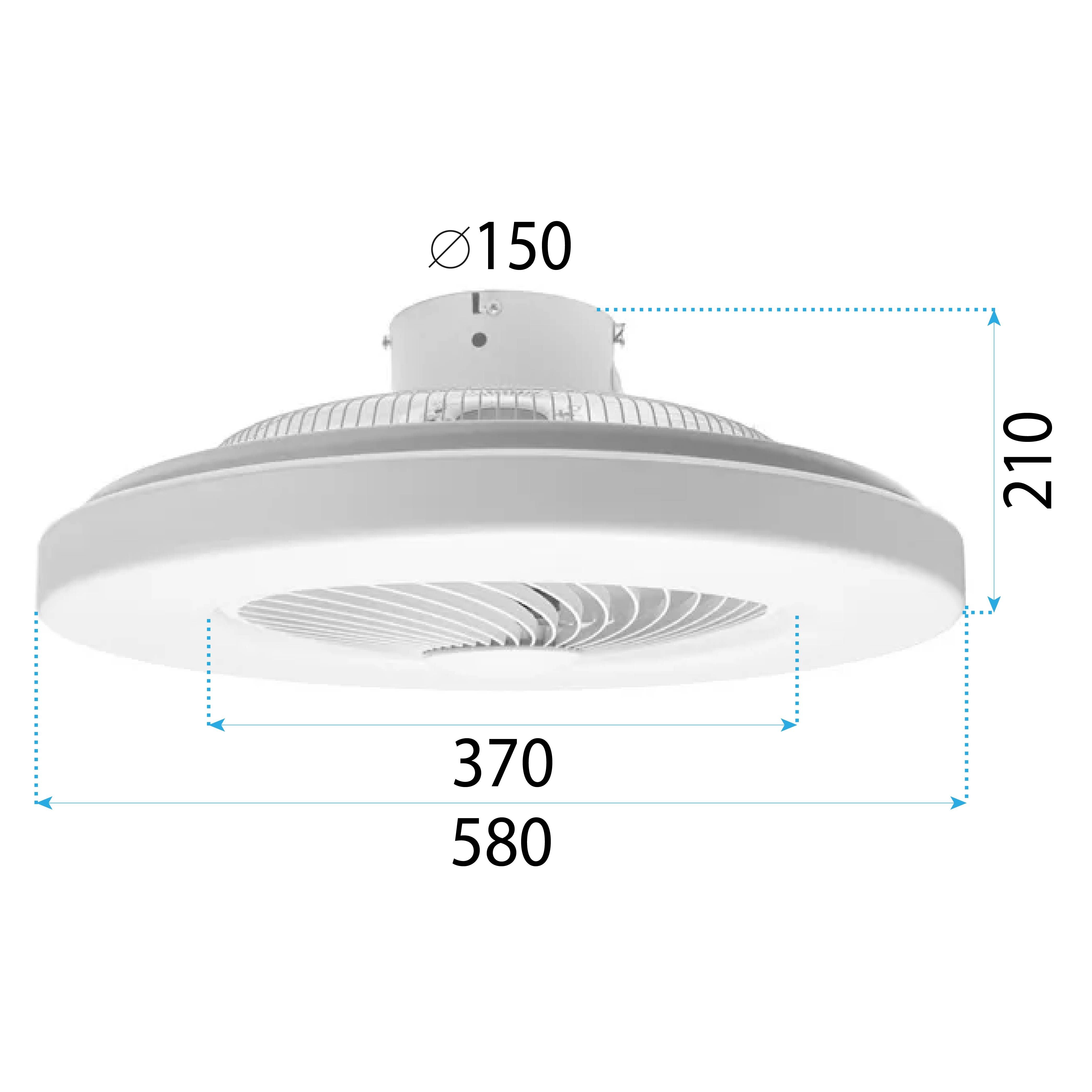 Lampa Z Wentylatorem App1551-c White 10