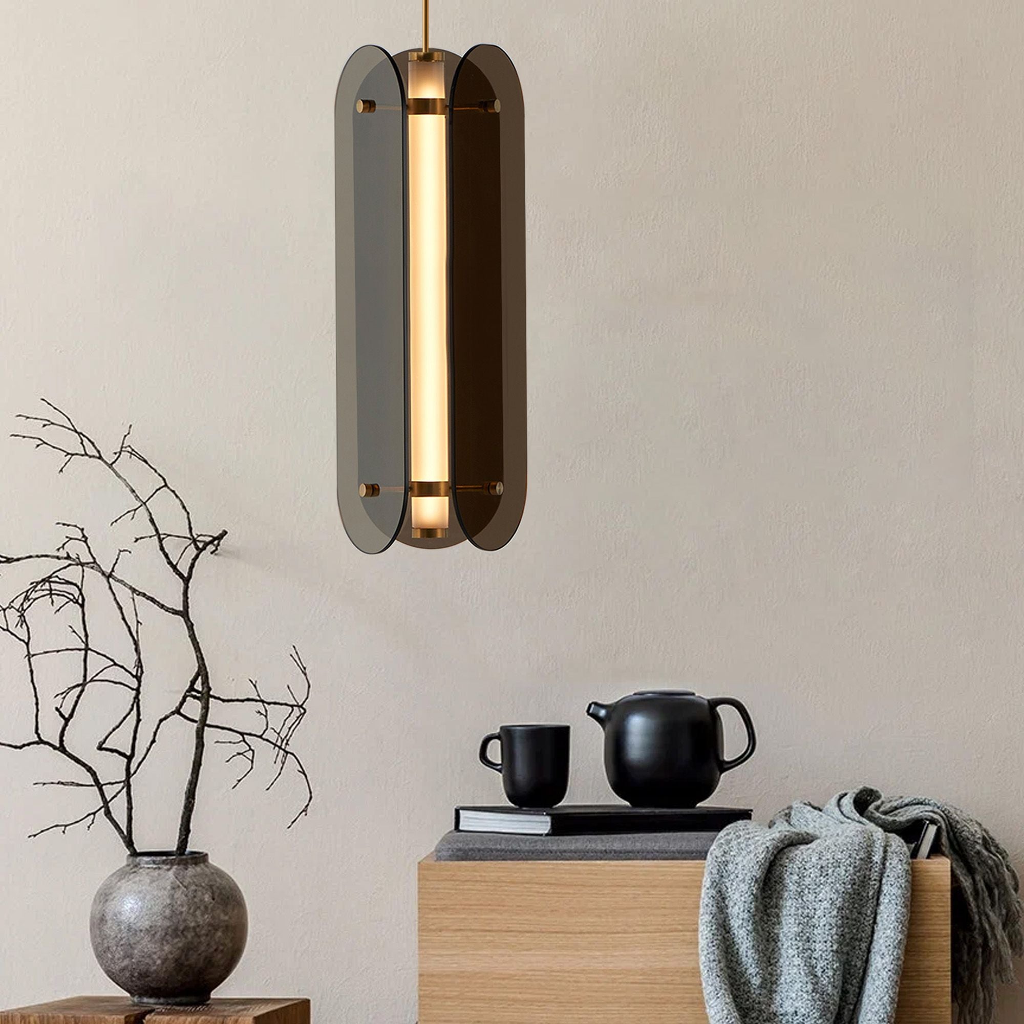 Lampa Sufitowa Wisząca Czarna App1676-cp Long 2