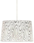 Lampa sufitowa wisząca candellux tiger 31-94462 e27 biało-srebrny