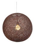Lampa wisząca kula brązowa 50cm Caruba 31-26906
