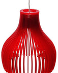 Lampa sufitowa wisząca candellux buren 31-50253 e27 czerwony