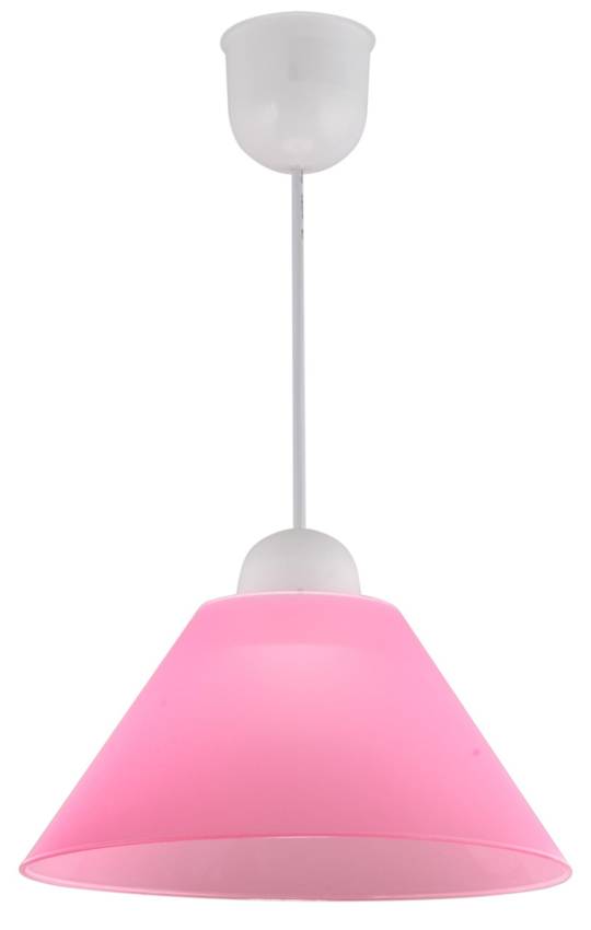 Lampa sufitowa wisząca candellux fama 31-20157 plastik e27 różowy promocja