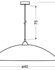 Lampa sufitowa wisząca Candellux Rega 31-09135  E27