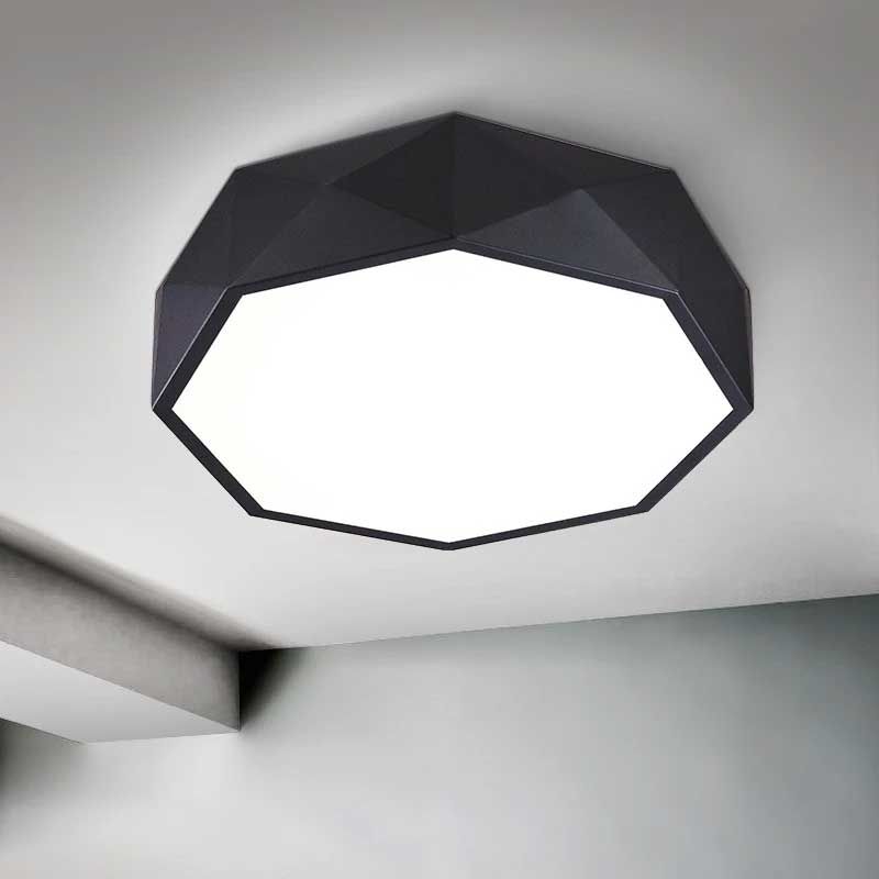 Lampa Plafon Diamond APP863-C 50 cm Czarna