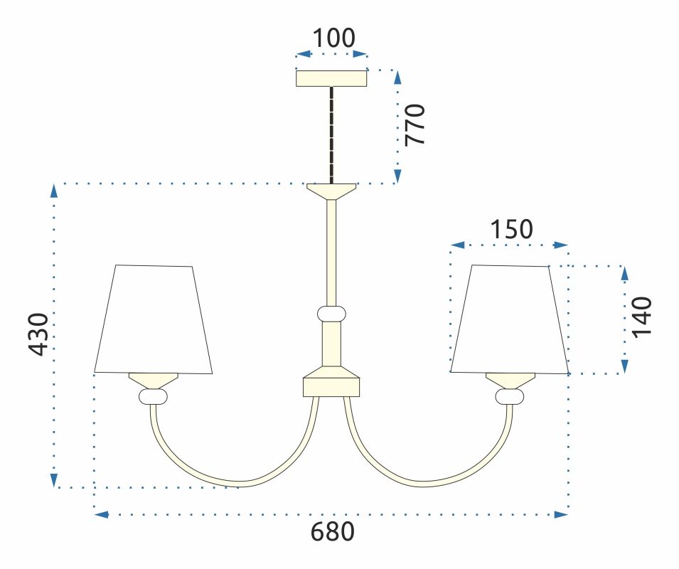 Lampa Wisząca z Kryształami APP1014-5CP