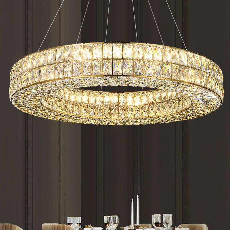 Lampa Sufitowa Wisząca Led App1569-cp Gold 80cm 8