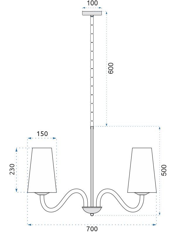 Lampa Wisząca Vintage APP753-6