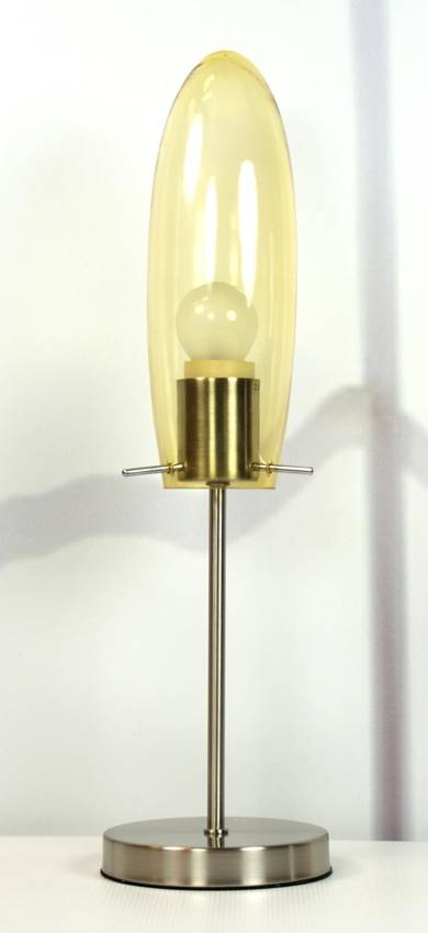 Lampka stołowa szklana nikiel mat Melot 41-10813