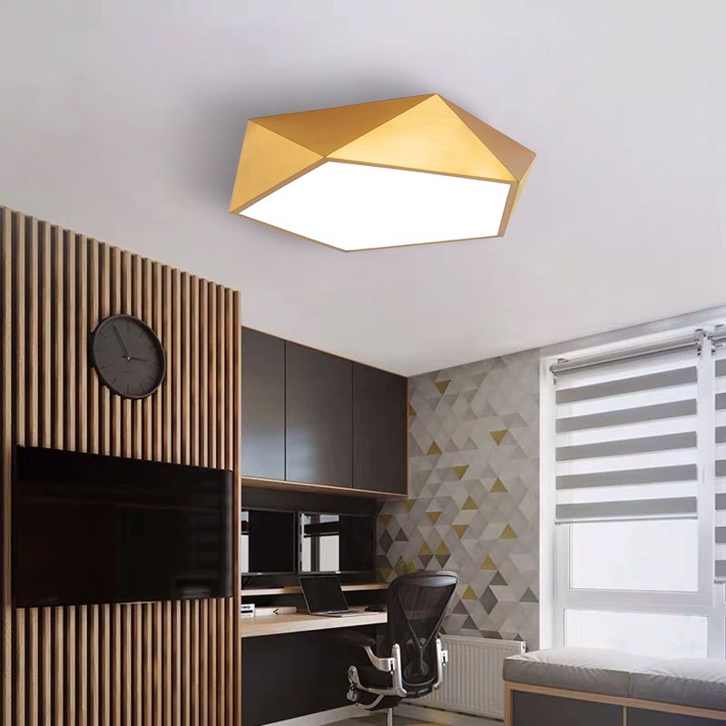 Lampa Plafon Diamond APP877-C 50 cm Złota