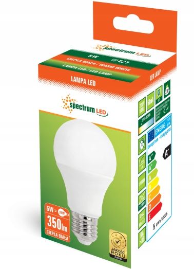 Żarówka LED Ciepła E-27 230V 5W 13271