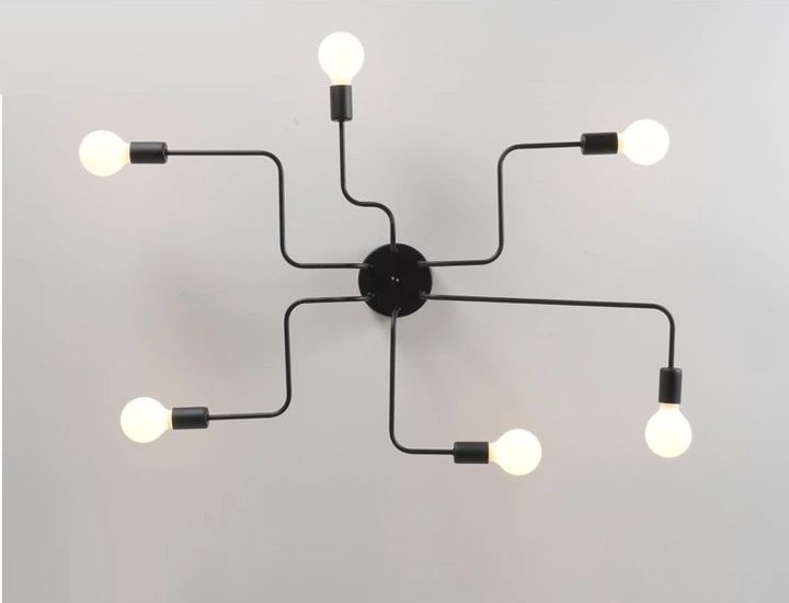 Lampa sufitowa/ścienna pająk Agaro 6
