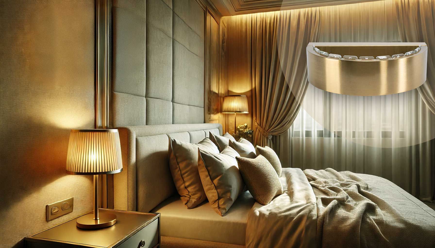 Kinkiet App1509-w Brush Gold 6