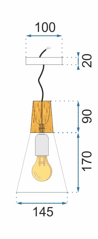 Lampa sufitowa SCANDI B APP058-1CP Biała