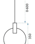 Lampa Sufitowa Wisząca APP485-1CP Złota