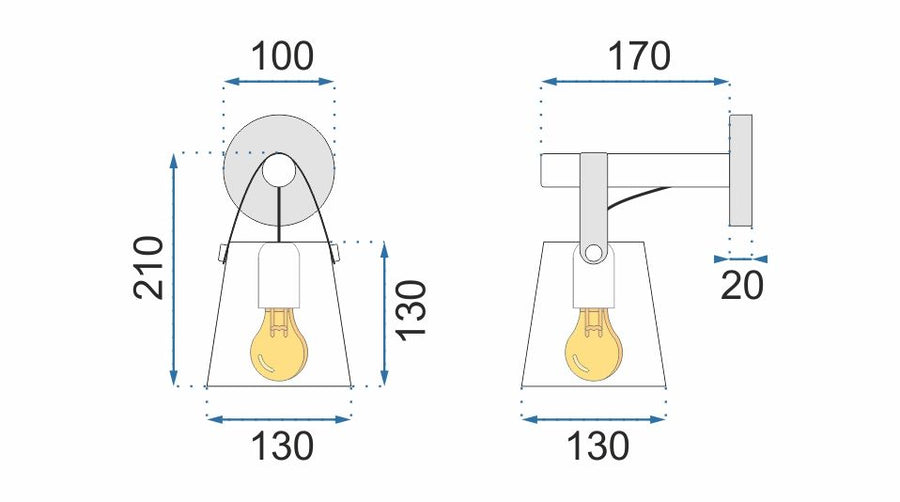 Lampa Kinkiet Ścienny Metalowy Z Paskiem APP467-1W Biała