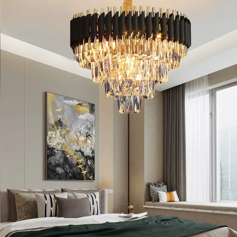 Lampa Wisząca Z Kryształami APP1058-CP 9