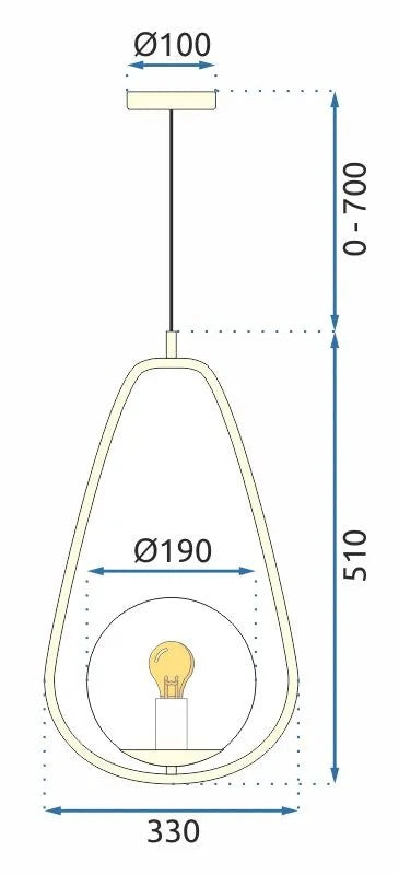 Lampa Sufitowa Wisząca Szklana Kula APP472-1CP Biała 9