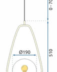 Lampa Sufitowa Wisząca Szklana Kula APP472-1CP Biała 9