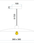 Lampa Wisząca APP1289-1CP Black 9