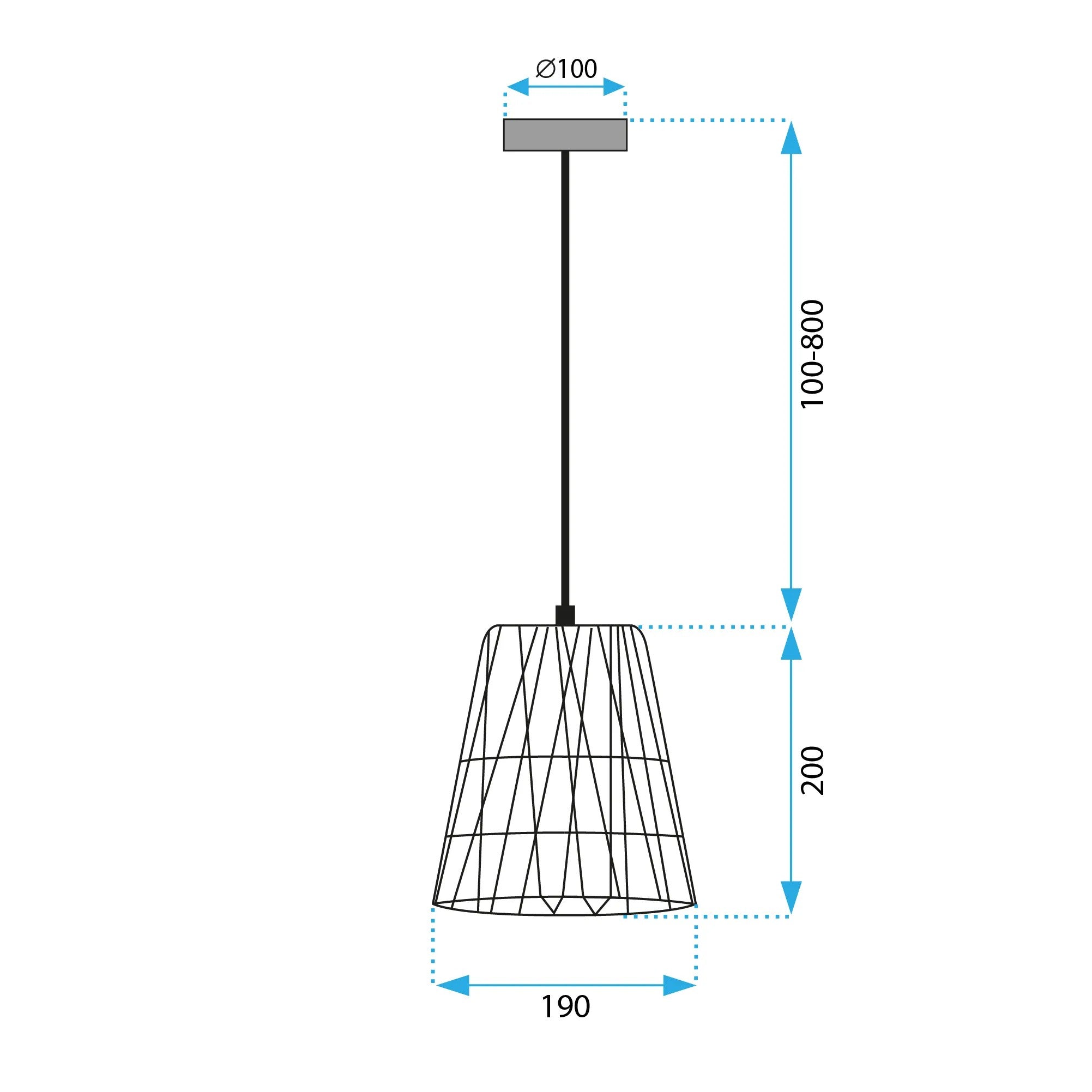 Lampa Wisząca Boho APP1318-1CP 9
