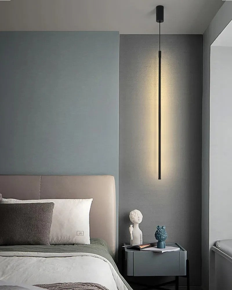 LAMPA SUFITOWA WISZĄCA LED APP1413-C BLACK 100cm 9