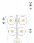 Lampa Wisząca APP1163-6CP 9