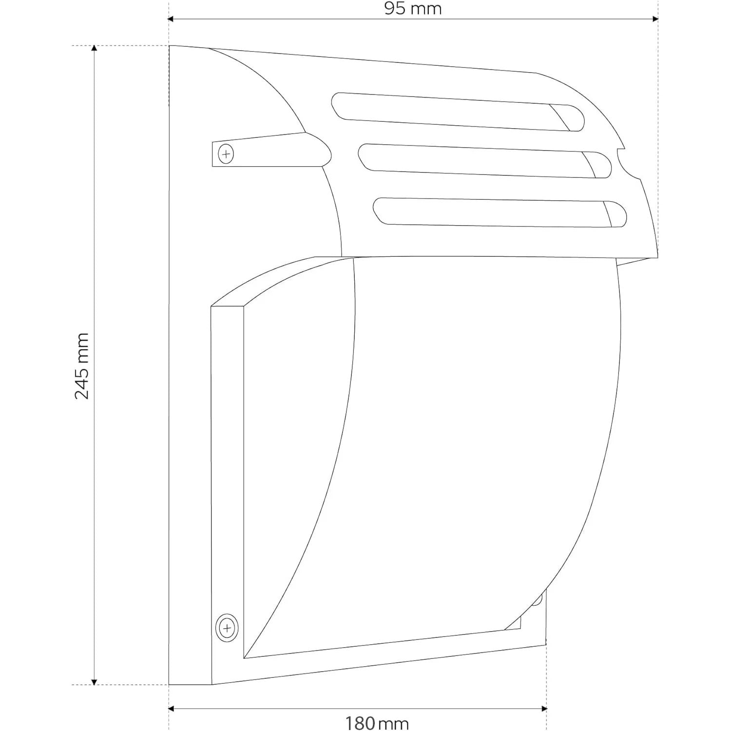 Lampa Elewacyjna Kinkiet RSL013-1W Czarna 9