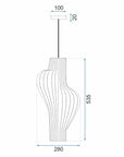 LAMPA SUFITOWA GEOMETRYCZNA APP484-1CP CZARNA 9