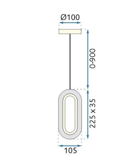 LAMPA WISZĄCA KRYSZTAŁOWA LED G113-1CP Złota 9