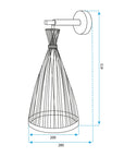 LAMPA ŚCIENNA KINKIET BOHO APP1340-1W 9