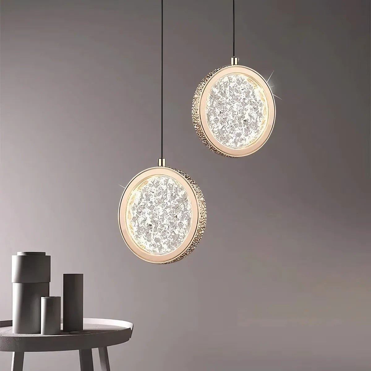 LAMPA WISZĄCA KRYSZTAŁOWA LED G089-1CP Złota 9