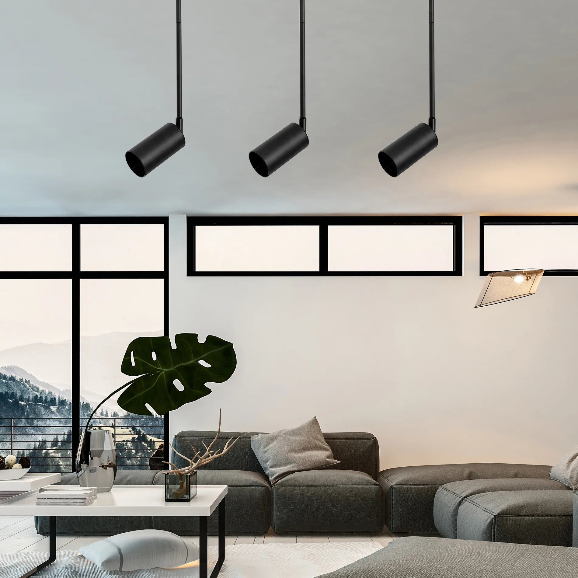 LAMPA SUFITOWA WISZĄCA APP609-1C Czarna 9