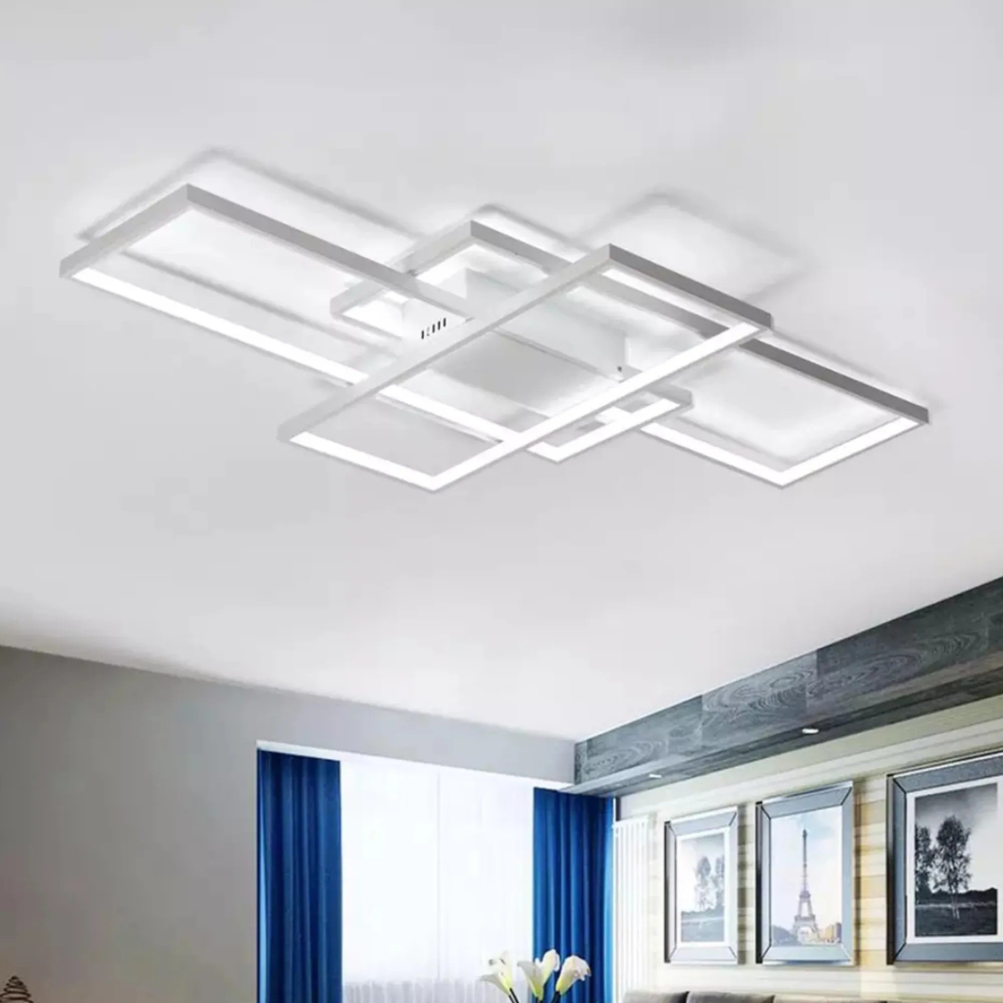 Lampa Sufitowa Nowoczesna LED + PILOT APP660 Biała 9