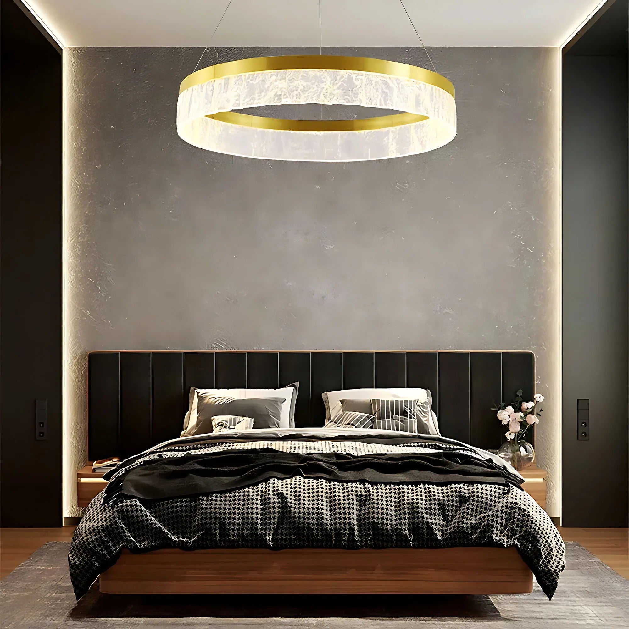 Lampa Wisząca LHJ047-CP 80 Cm ZŁOTA 9