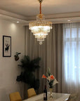 KRYSZTAŁOWA LAMPA SUFITOWA 312358 Złota 9