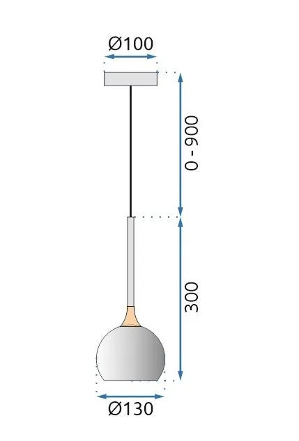 LAMPA SUFITOWA WISZĄCA LED G087-1CP Czarna Metaliczna 9
